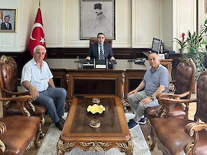 Kaymakamımız Sayın Mahmut Nedim TUNÇER, Süleymanpaşa Ziraat Odası Başkanı..