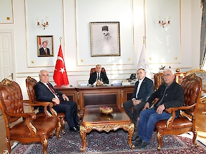 Ziraat Odası Başkanı Vali Aziz Yıldırım’ı Ziyaret Etti